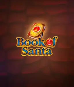 Experience the holiday spirit with the Book of Santa game by Endorphina, showcasing an elegant golden book adorned with Santa's iconic seal. This image captures the magic and mystery of Christmas, set against a warm red background. Ideal for holiday season gaming, promising a delightful escape. 